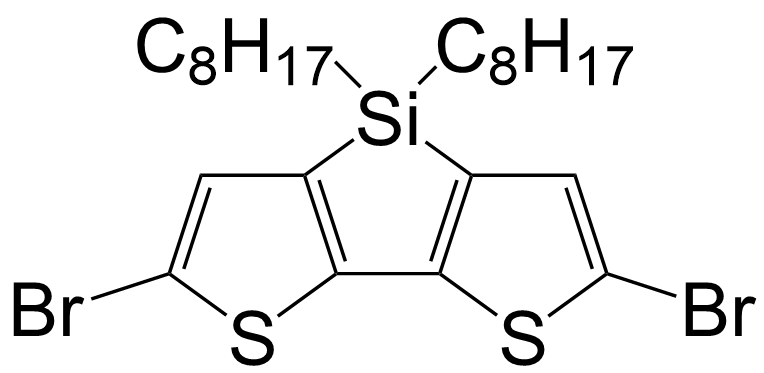 4,4’-bis(octyl)-5,5’-dibromo- dithieno[3,2-b:2’,3’-d]silole/